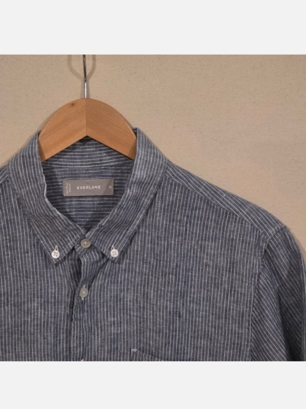 Everlane Short Sleeve Linen Button Down M